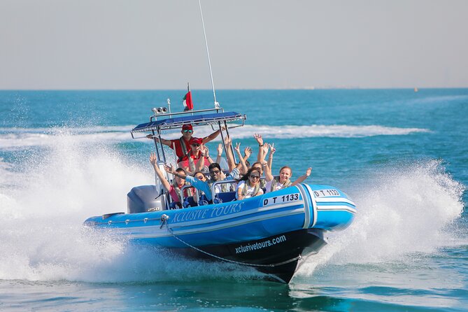 90 Minutes Speedboat Tour: Marina, Atlantis, Palm & Burj Al Arab - Atlantis, The Palm: cruising the resort from the sea