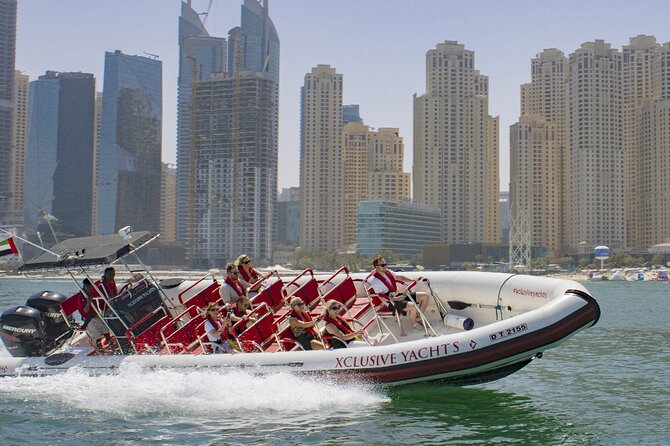 90 Minutes Speedboat Tour: Marina, Atlantis, Palm & Burj Al Arab - Dubai Marina promenade: the skyline that feels most real