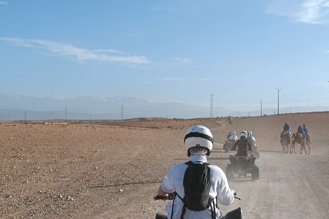 Agafay Desert Package, Quad Bike, Camel Ride and Dinner Show - Photo Stop, Nomad Robes, and Mint Tea That Actually Feels Like Morocco