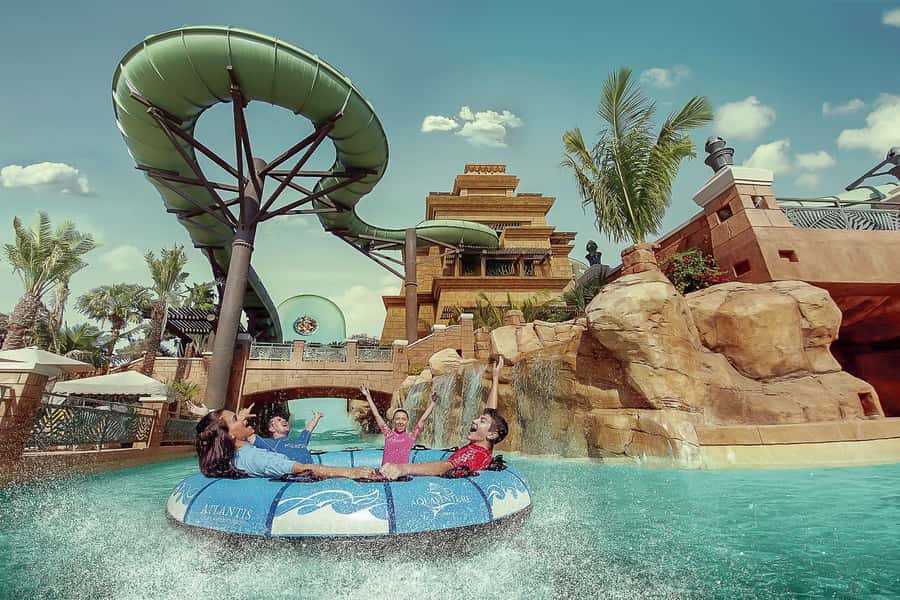 Aquaventure World Waterpark Ticket at Atlantis Dubai - Where to chill: Aquaventure Beach, skyline views, and lazy river time