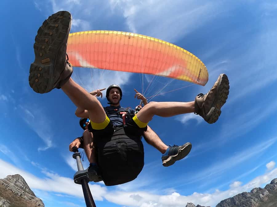 Cape Town: Tandem Paragliding Adventure - Trying to Steer the Paraglider (With Real Help)