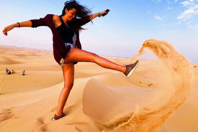 Desert Safari With BBQ Dinner, Quad Bike & Camel Ride from Dubai - Quad bike and dune bashing in Lahbab Desert: the action block