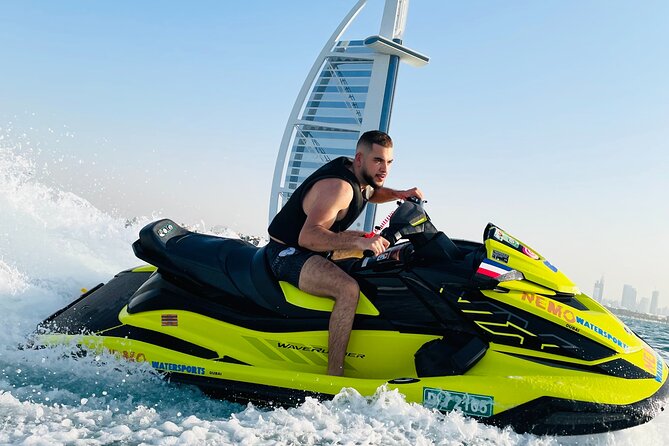 Dubai: 30min Jet Ski: Burj Al Arab w Pics, Videos, free Ice Cream - Umm Suqeim Marina to Burj Al Arab: the view-first route