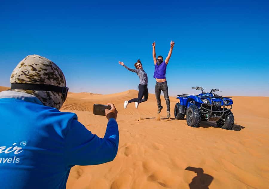 Dubai: Adventure Quad Bike Safari, Camel Ride & Refreshment - Sandboarding on the dunes: what to expect and how to stay in control