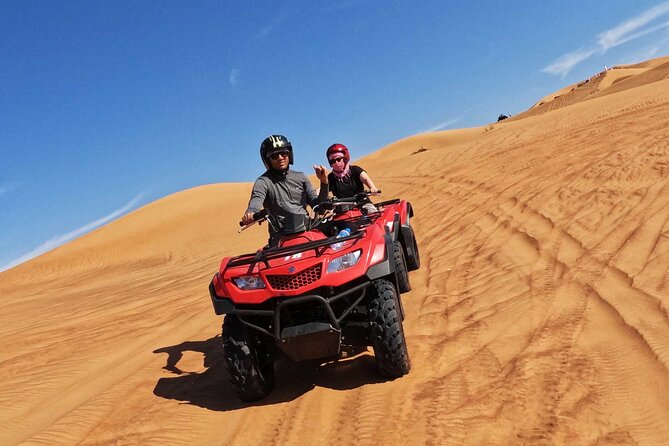 Dubai: Buggy Dune Bashing, Sand Boarding, Camel Ride & Show - Desert camp dinner and live shows: what’s included when you pick the full option