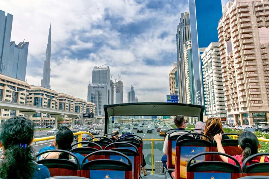 Dubai: City Sightseeing HOHO Bus Tour + Sunset & Night Tour - Where you board: Zabeel Area at Dubai Mall and how stops work