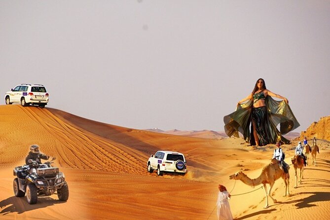 Dubai Desert Safari Dune Bashing, 60min ATV Quad, Camel Ride, BBQ - Arriving at the Majlis Bedouin Camp: Where the Evening Shifts Gear