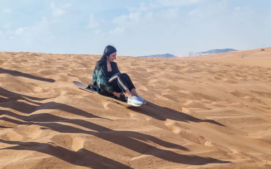 Dubai: Desert Safari, Quad Bike, Camel Ride and Sandboarding - Sandboarding: the included way to play in the dunes