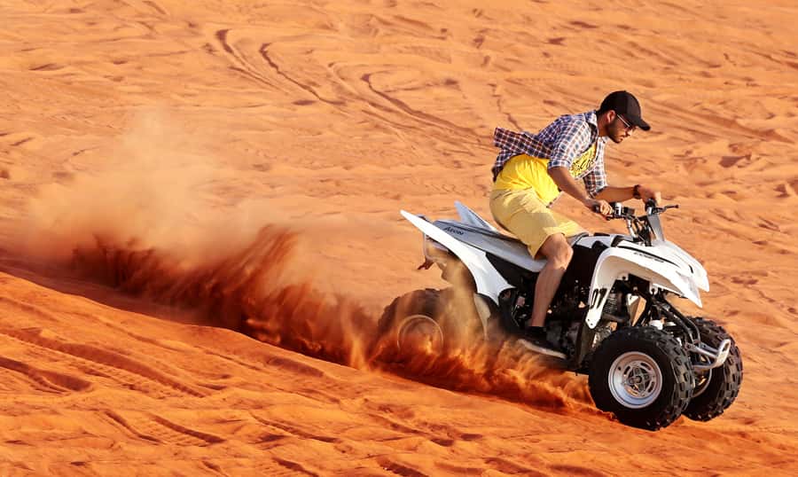 Dubai: Desert Safari, Quad Bike, Sandboarding, Camels & BBQ - Camel Ride and Falcon Experience: The Slower Moments With Photo-Worthy Payoff