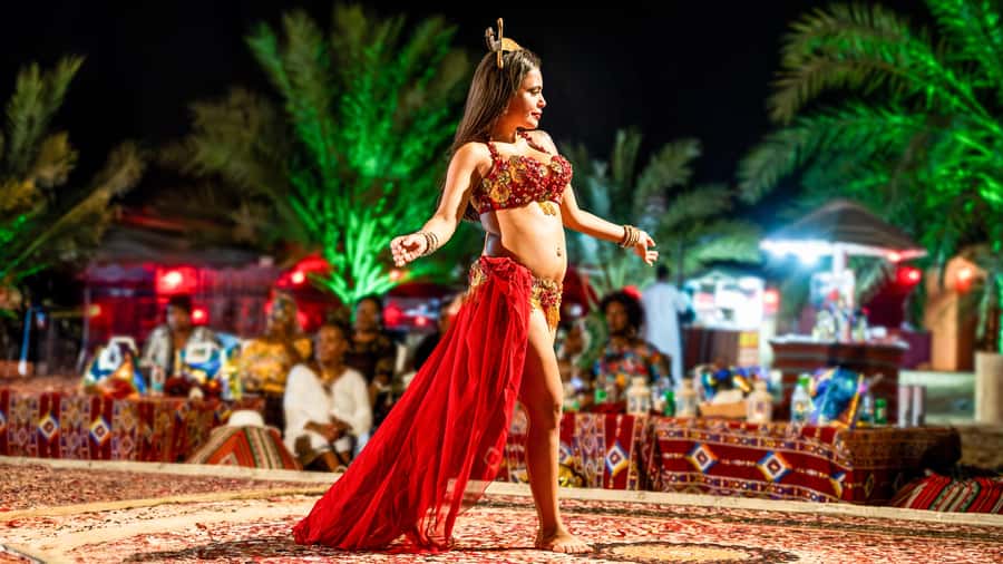 Dubai Desert Safari - Sandboarding, Quad Bike & BBQ Options - BBQ buffet and the big camp shows