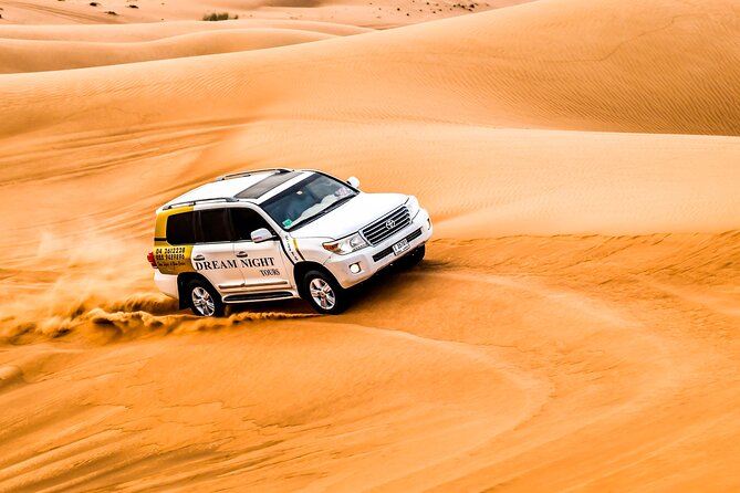 Dubai Desert Safari With Dune Bashing, Camel Ride & BBQ Dinner - Stop 2: Dream Night Tours camp welcome, camel ride, henna