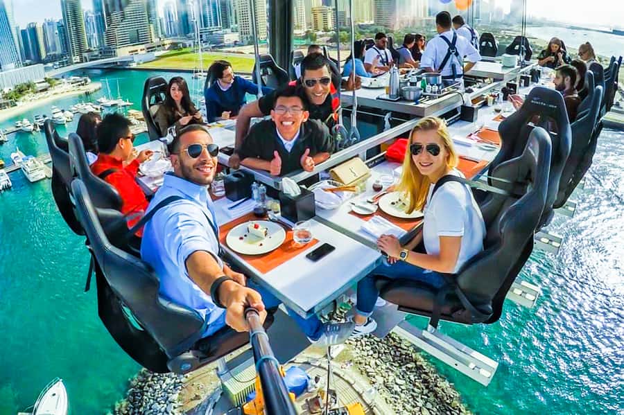 Dubai: Dinner in the Sky Experience - Menu choices and drinks: what you’re actually paying for