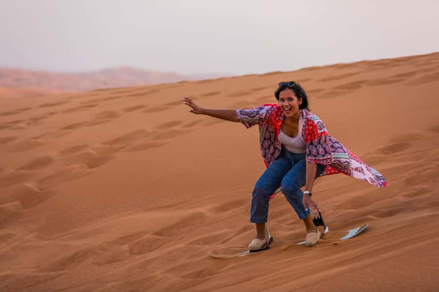 Dubai: Half-Day Desert Safari, Camel Ride, ATV & Dune Buggy - Sandboarding and Dune Bashing: How the Thrill Sequence Actually Plays Out