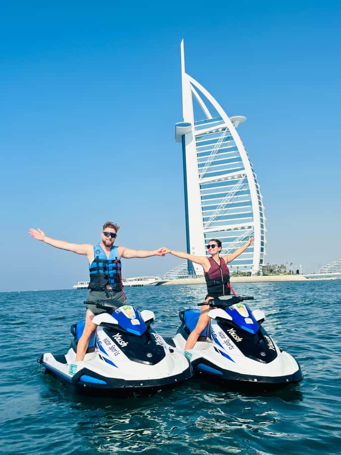 Dubai: Jet Ski Tour of Burj Al Arab with Photos - Burj Al Arab from sea level: Dubai’s iconic look, up close