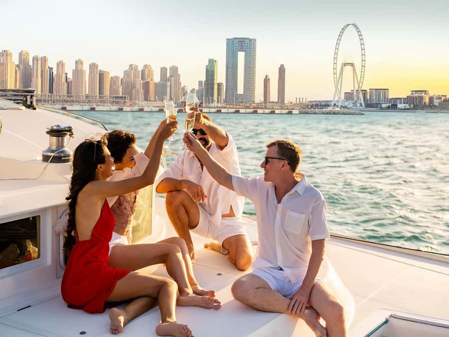 Dubai: Luxury Sunset Yacht Tour with Snacks and Drinks - What $21 Gets You: Food, Drinks, and Photo Help