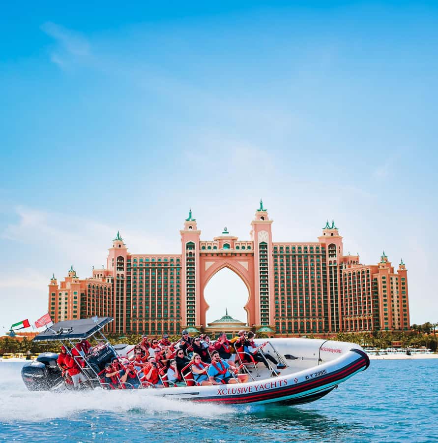 Dubai: Marina, Atlantis, Palm & Burj Al Arab Speedboat Tour - The first stretch in Dubai Marina: calm start, then the fun begins