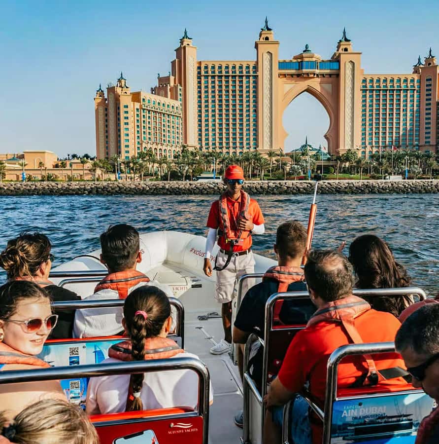 Dubai: Marina, Atlantis, Palm & Burj Al Arab Speedboat Tour - Jumeirah Beach: the best time to brace for wind and splash