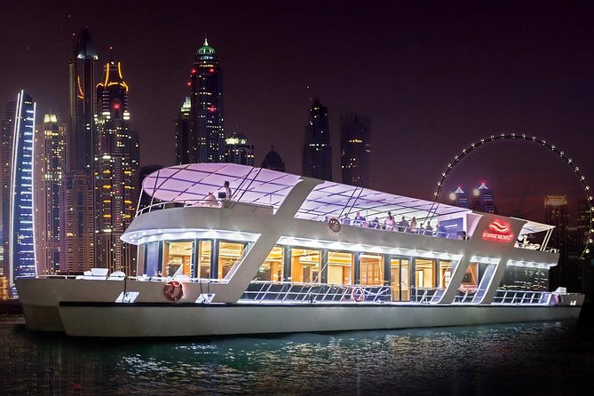Dubai Marina Dinner Cruise with Live Music & Open Bar - Live music on the water: sax, sax-like jazz, and acoustic ambience