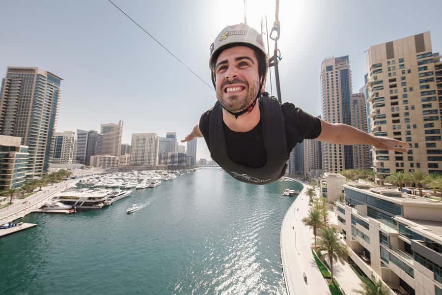 Dubai: Marina Ziplining with Photos, Video and Meal - First, Find the XLine Booth at Dubai Marina Mall