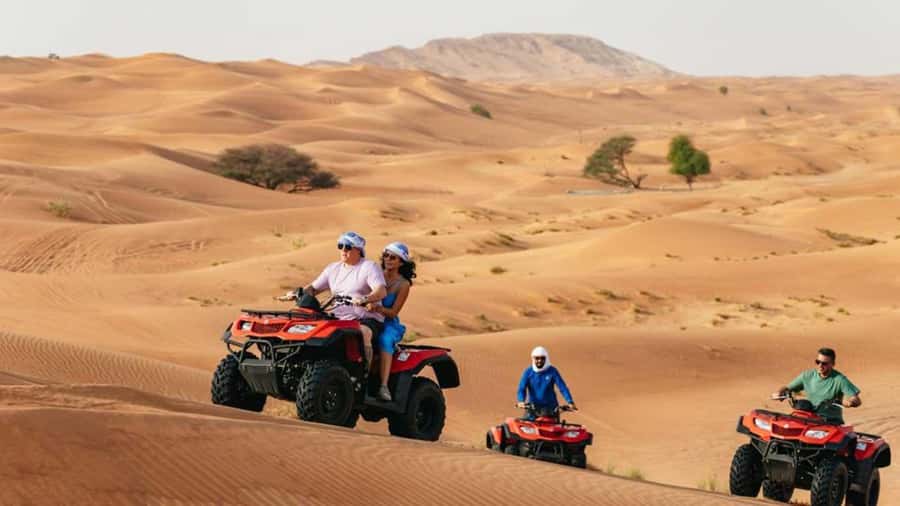 Dubai: Quad & ATV Bike, Red Dune Desert and Safari Adventure - Quad Biking in the Red Dunes: Fun, Fast, and Not Totally Risk-Free