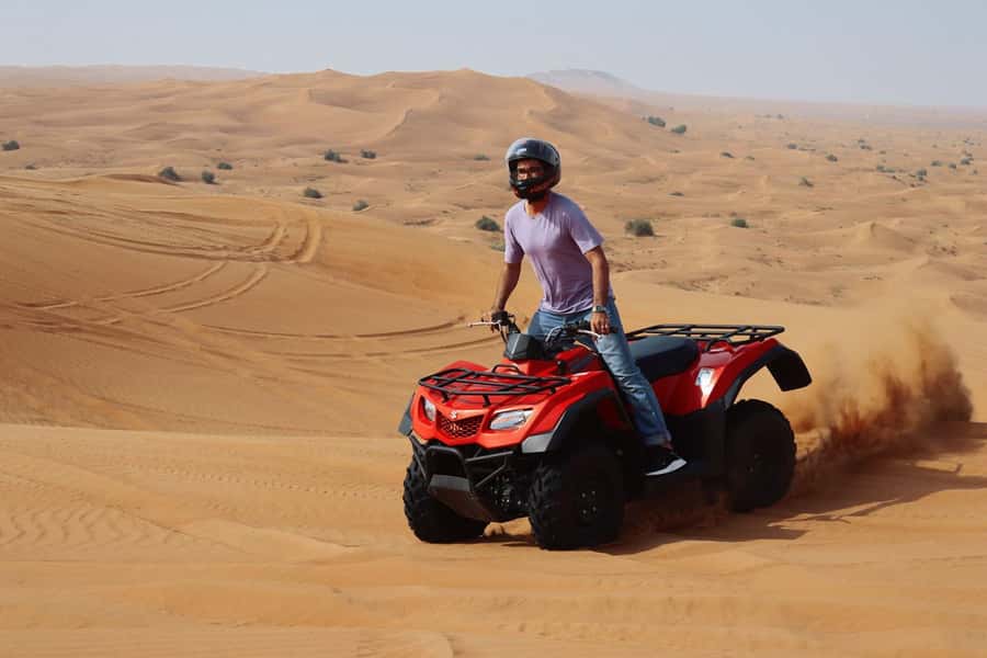 Dubai: Quad Bike Safari, Camels, & Camp with BBQ Dinner - The Camel Ride: Classic Moment, Very Brief
