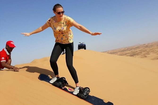 Dubai Self-drive Quad Bike, Sand Boarding, Camels & Refreshments - Quad Bike Self-Drive: Single or Double, With Real Dune Time