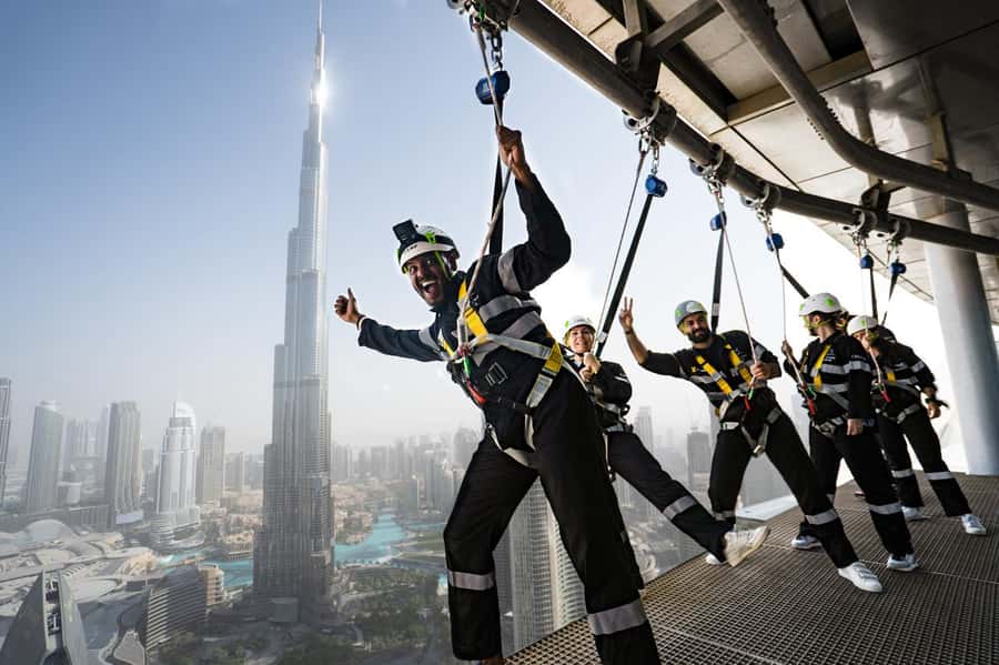 Dubai: Sky Views Observatory Ticket with Optional Extras - The Sky Glass Slide: A Short Ride With a Suspended-Tube Feel