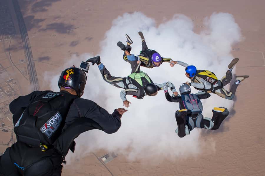 Dubai: Skydive at The Palm with Photos, Video & Yacht Tour - On the Plane: Briefing, Harnessing, and That Pre-Exit Mindset