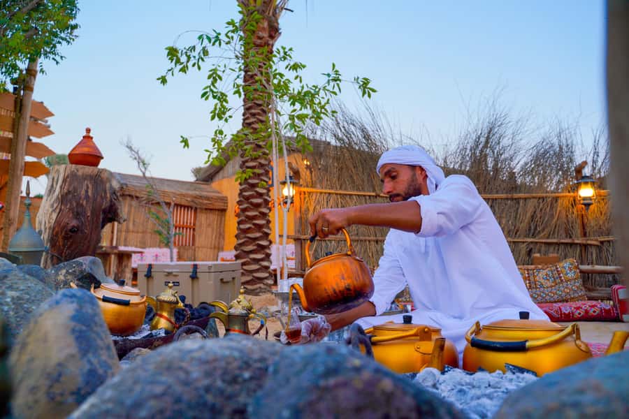 Dubai: Sunset Camel Trek, Al Khayma Camp, Stargazing & BBQ - Arriving at Al Khayma Desert Camp: Desert Hospitality Meets Activities