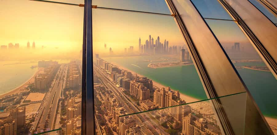 Dubai: The View At The Palm Observatory Entry Ticket - Level 52 and the outdoor terrace: the panoramic hit