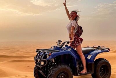 Evening Red Dunes Safari with Quad Biking, BBQ Dinner & LiveShows - Lahbab Desert: camel ride plus self-driven quad biking on sand