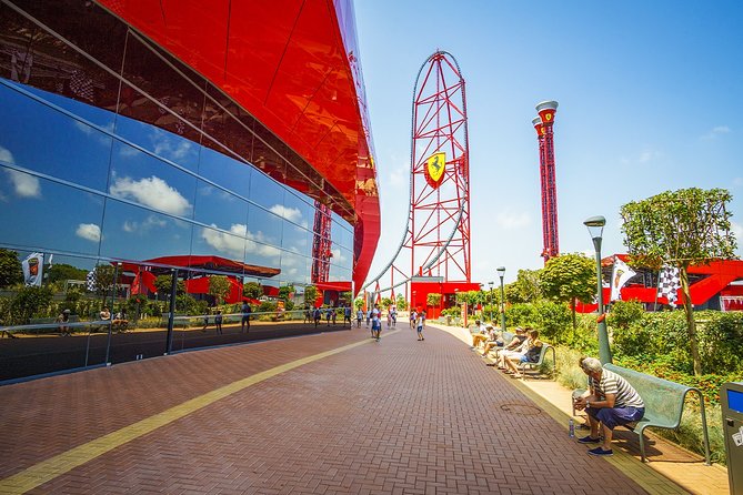 From Dubai: Abu Dhabi City Sightseeing & Sheikh Zayed Mosque - First stop: Ferrari World photos and that quick-hit energy