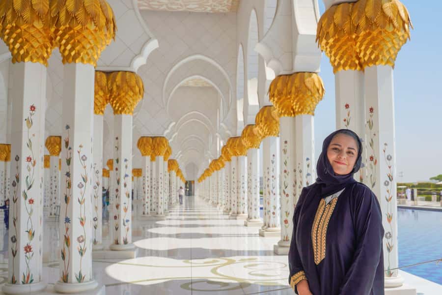 From Dubai: Abu Dhabi Grand Mosque & Louvre Museum Full-Day - Sheikh Zayed Grand Mosque: the design details that make your photos look unreal