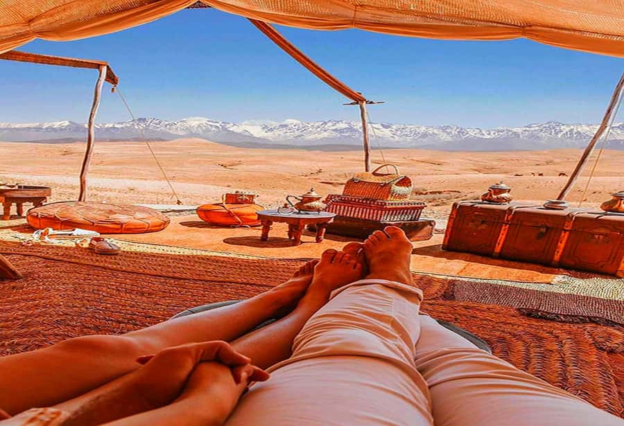 From Marrakech: Agafay Desert Sunset Dinner with Live Show - Camel rides and quad biking: fun options, not guaranteed for everyone