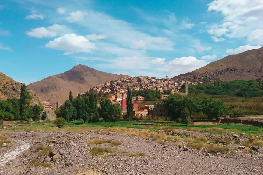 From Marrakech: Atlas Mountains Full-Day Hiking Trip w Lunch - Moulay Brahim photo stop: quick views, then back to motion
