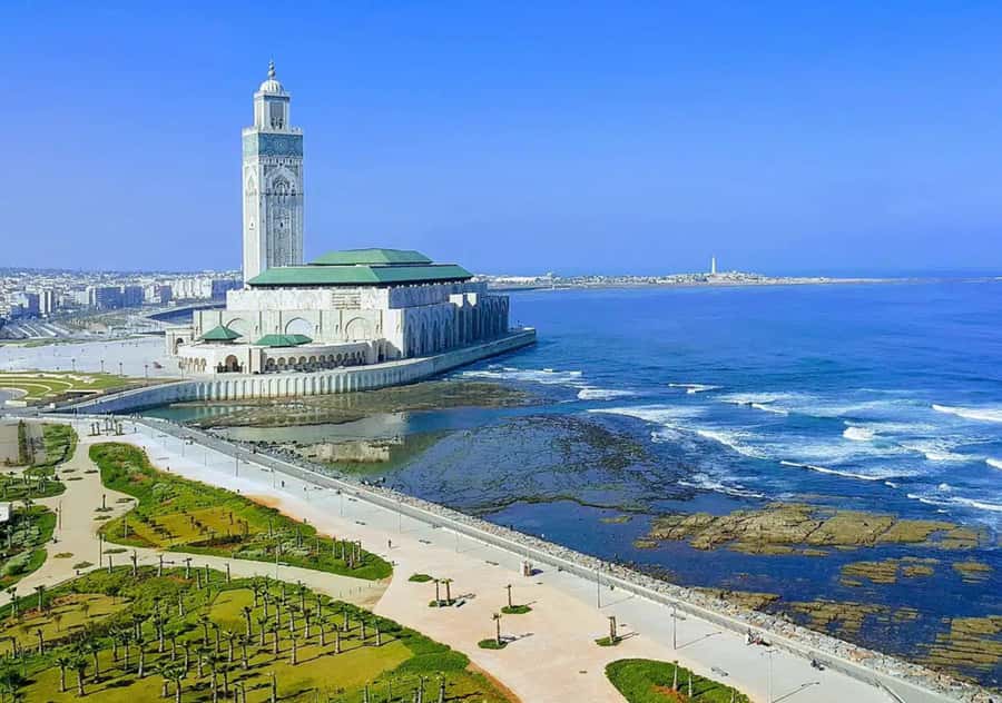 From Marrakech: Casablanca Tour with Hassan II Mosque Visit - La Corniche and Ain Diab Beach: sea air, photo views, and a slower pace