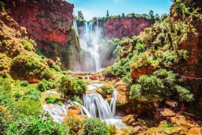 From Marrakech: Ouzoud Waterfalls Guided Tour & Boat Ride - The road trip rhythm: pick-up, minibus ride, and Tamlalte coffee breaks