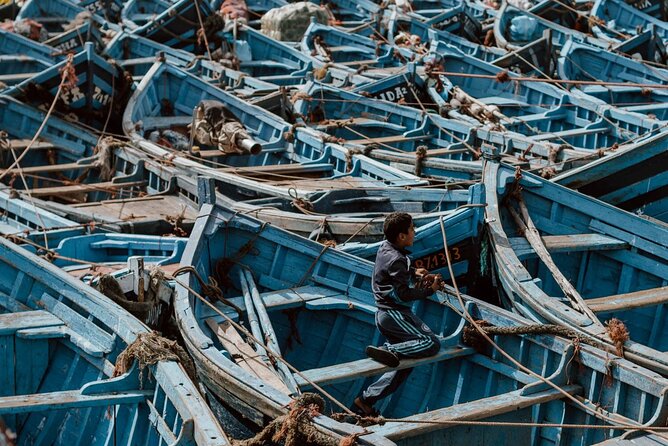 From Marrakech To Essaouira Mogador Full Day Trip | Small-group - Panoramic Views and the Approach to the Port