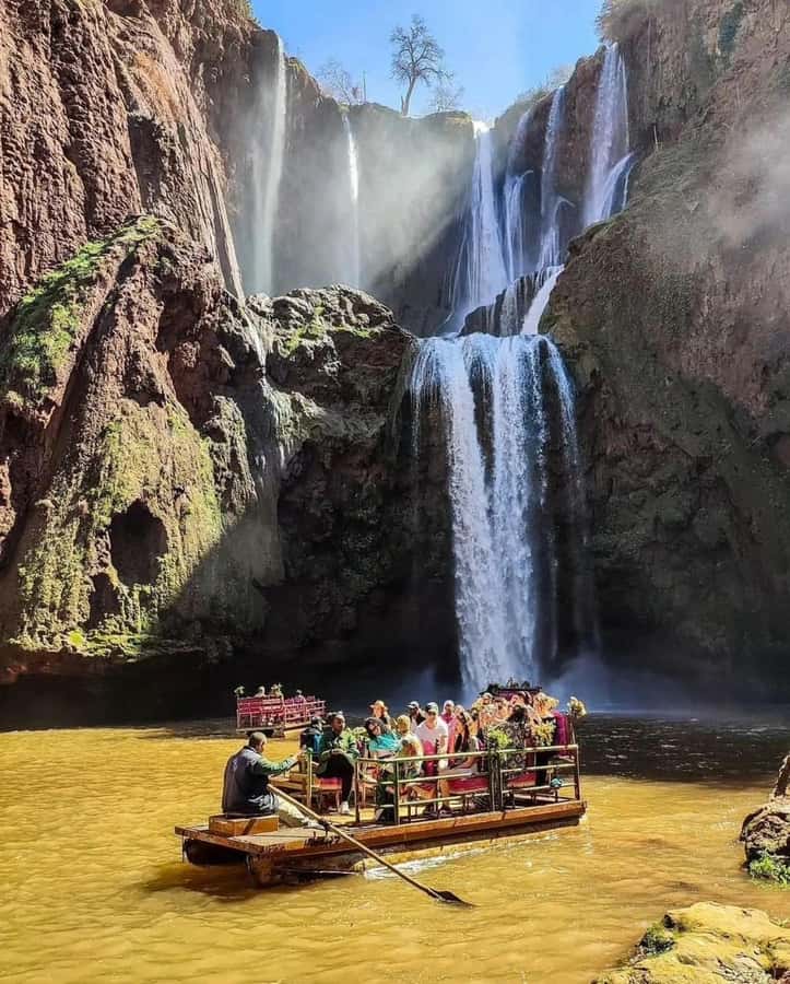 From Marrakech:Ouzoud Waterfalls Day Trip with Boat Tour - Boat Upgrade: Going Under the Falls (and Getting Soaked)