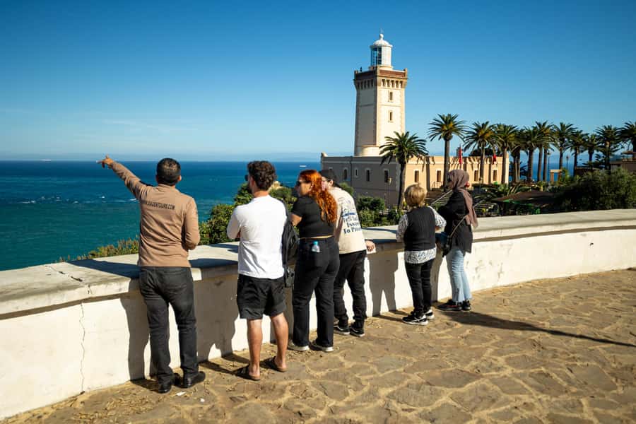 From Tangier: Cap Spartel and Hercules Cave with Camel Ride - Cap Spartel lighthouse views: the coast intro Tangier needs