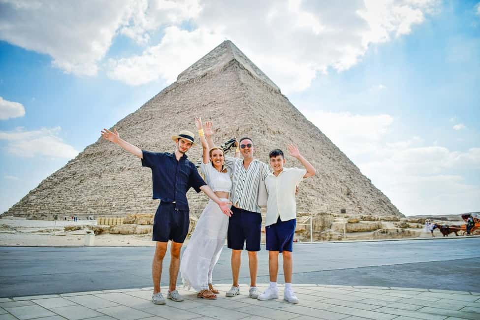 Hurghada: Cairo Pyramids, Sphinx & Egyptian Museum Day Trip - Giza Plateau: Great Pyramid of Khufu and the Sphinx without the “hurry-up” feeling