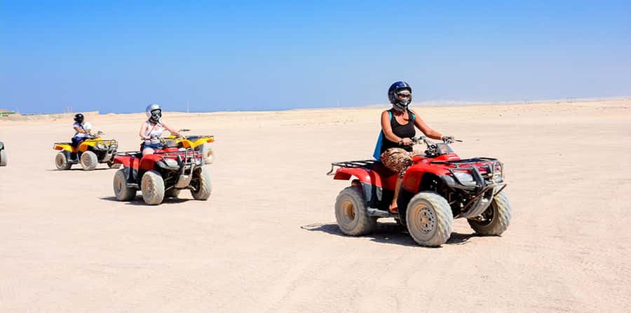 Hurghada: Morning Quad Bike Tour, Camel Ride and Transfer - Camel ride and Bedouin camp: short, scenic, and optional for more