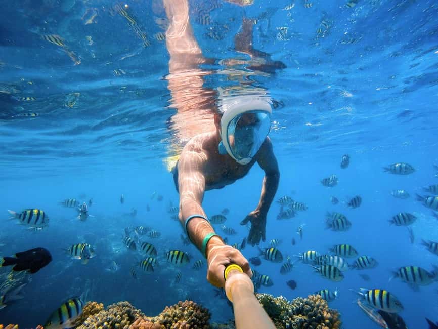 Hurghada: Orange Bay Day Trip with Water Sports and Lunch - The modern yacht setup: shade, space, and snorkeling-ready gear