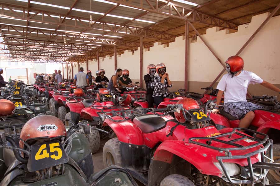 Hurghada: Sunset Quad Bike, Camel w/ Opt Stargazing and BBQ - Pickup, timing, and the real start of your evening
