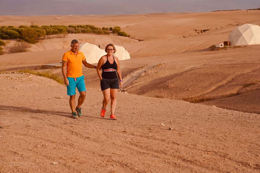 Marrakech: Agafay Desert Magic Sunset Dinner & Live Show - Camp time in Agafay: views, photos, swimming, and downtime