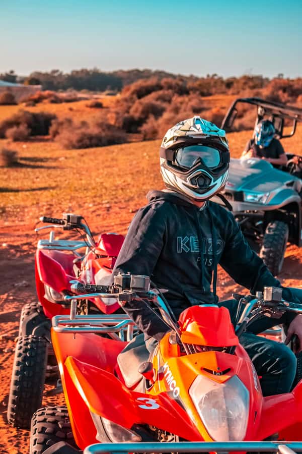 Marrakech: Agafay Desert Quad Bike with Camels & Dinner Show - Bedouin dinner under the stars: chicken or vegetarian, shared dishes, and the camp rhythm