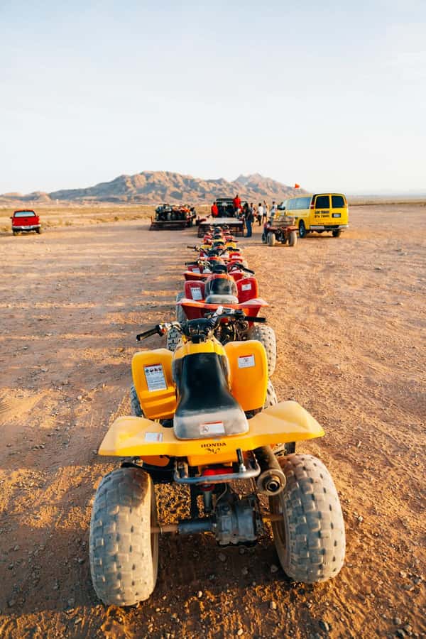 Marrakech: Agafay Desert Quad Bike with Camels & Dinner Show - Pickup and the ride out: how the timing shapes the sunset