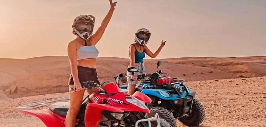 Marrakech: Agafay Desert Quad Biking Tour with Dinner-Show - Riding Through Agafay Dunes: The Part That Makes This Tour Worth Booking