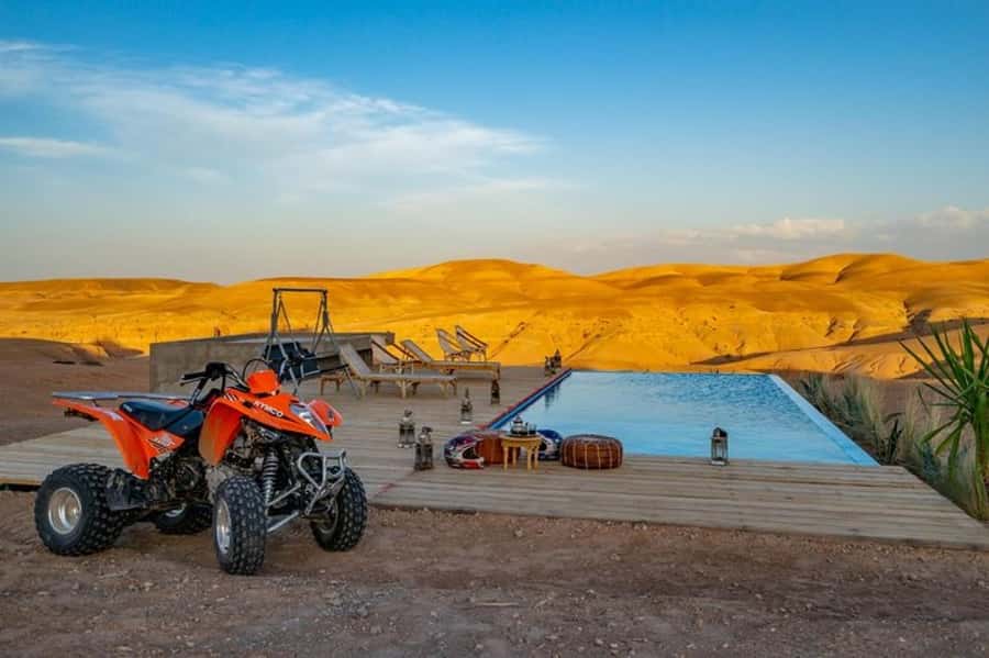 Marrakech: Agafay Desert Quad Biking Tour with Dinner-Show - The Quad Briefing and Practice: Where You Learn Fast Without Making It Complicated