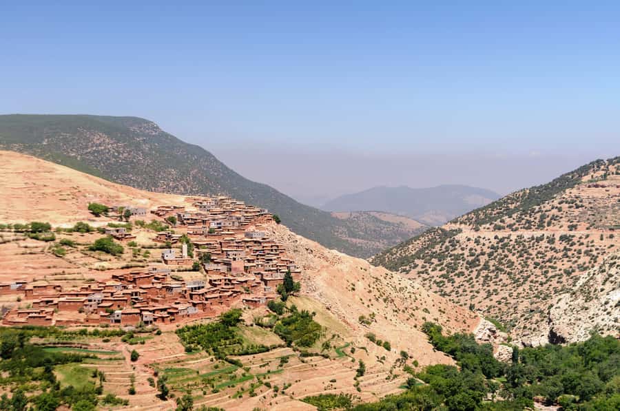 Marrakech: Atlas Mountains & Agafay Desert Tour w Camel Ride - Lunch at a Berber Family Home: Rooftop Tagine Over the Valley